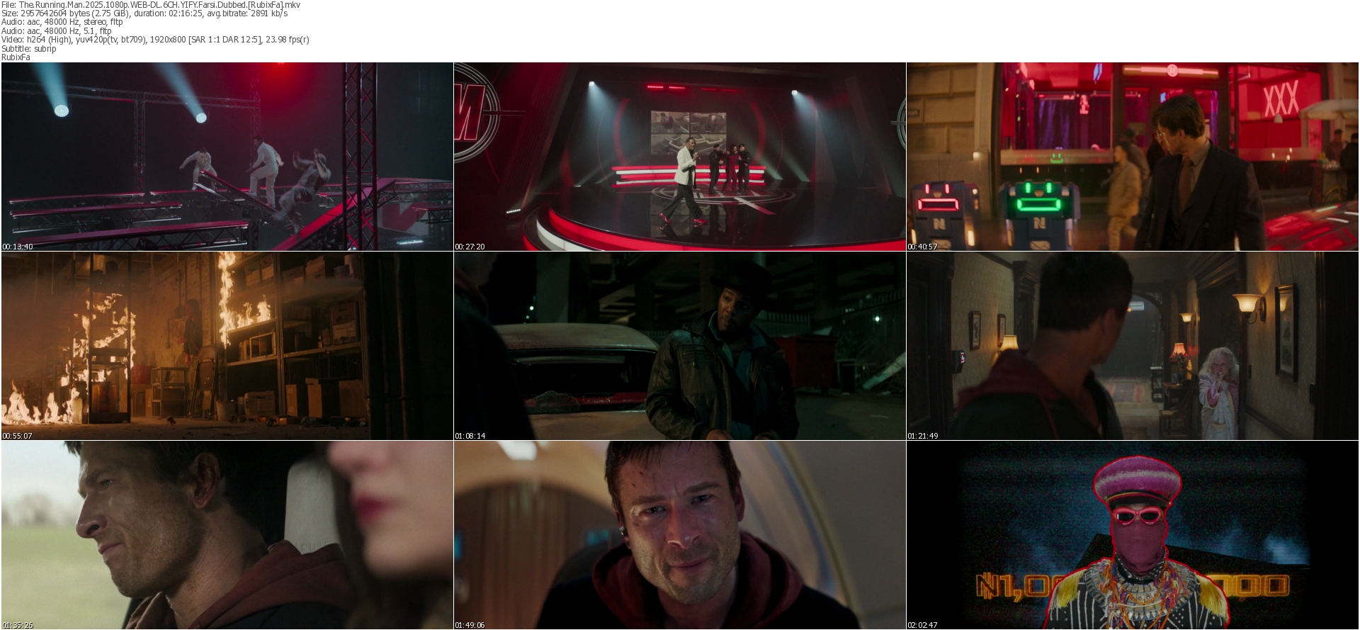 دانلود فیلم The Running Man 2025 دوبله فارسی